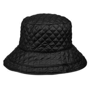 Bucket Hat Foldable Water Repellent Diamond-Quilted w/Adjustable Drawstring NWT